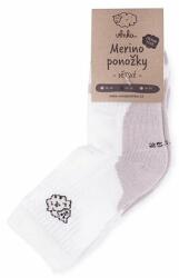Vlnka Merinó gyerek zokni 2 pár Bézs zokniméret 21-24