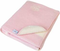 Babymatex Teddy pătură mini cu animal de pluș Pink 75x100 cm Lenjerii de pat bebelusi‎, patura bebelusi