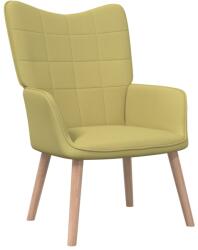 vidaXL Scaun de relaxare, verde, material textil (327924)