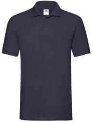 Fruit of the Loom Férfi Galléros póló Rövid ujjú Fruit of the Loom Premium Polo - 3XL, Mély sötétkék (navy)