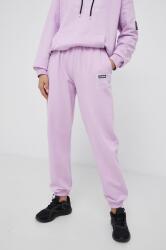 P. E Nation Pantaloni de bumbac femei, culoarea violet, material neted 9BY8-SPD0Z2_44X