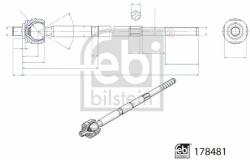 Febi Bilstein Bieleta de directie FEBI BILSTEIN 178481 (178481)