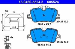ATE set placute frana, frana disc ATE 13.0460-5524.2 (13.0460-5524.2)