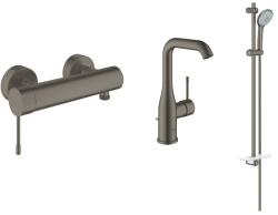 GROHE Pachet 3in1 dus Grohe Essence 33636AL1, 1/2'', set dus, baterie L, mat, grafit (33636AL1+32628AL1+27226AL1)