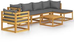 vidaXL Set mobilier de grădină cu perne, 7 piese, lemn masiv acacia (3057606)