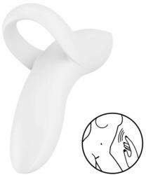 Satisfyer Vibrator cu suport deget Bold Lover Satisfyer alb Vibrator