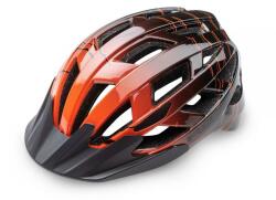 R2 Bukósisak Gyerek Lumen Junior (gyerek) Ath20p/s Inmold, Ledes, Narancssárga/fekete (52 - 56 Cm) - elitebike