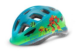 R2 Bukósisak Gyerek Bunny Ath28d/xs Inmold. Fényes Kék/zöld/piros (48-52cm) - elitebike