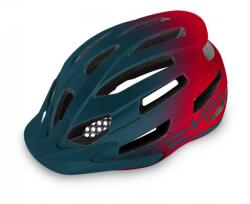 R2 Bukósisak Ath33e/l Inmold Spirit Matt Sötétzöld/piros (58 - 61cm) - elitebike