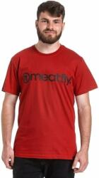 Meatfly Logo T-Shirt Dark Red M Póló