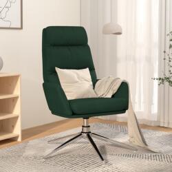 vidaXL Scaun de relaxare, verde închis, material textil (341135)