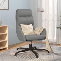 vidaXL Scaun de relaxare, gri, piele ecologică (341144)