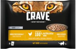 Crave Crave Cat Pliculețe Multipack 4 x 85 g - Sos cu pui