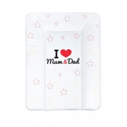 Pelenkázó lap puha New Baby I love Mum and Dad fehér 70x50 - babycenter-online - 5 500 Ft