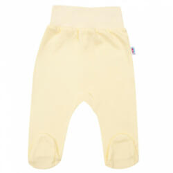 New Baby csecsemő lábfejes nadrág sárga - 56 (0-3 h)