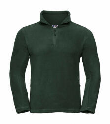 Russell Uniszex hosszú ujjú felső Russell Europe Quarter Zip Outdoor Fleece S, Sötétzöld