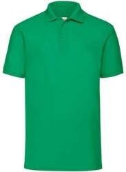 Fruit of the Loom Férfi Galléros póló Rövid ujjú Fruit of the Loom Polo Blended Fabric - M, Kelly zöld