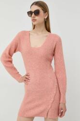 Bardot ruha rózsaszín, mini, testhezálló - rózsaszín L - answear - 35 990 Ft