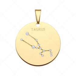 BALCANO - Zodiac / Csillagkép horoszkópos medál cirkónia drágakövekkel és 18K arany bevonattal - Bika