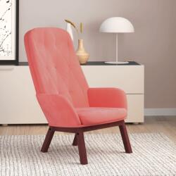 vidaXL Scaun de relaxare, roz, catifea (341222)