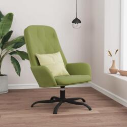 vidaXL Scaun de relaxare, verde deschis, catifea (341208)