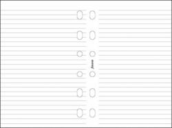 FILOFAX Kalendárium betét, jegyzetlap, pocket méret, vonalas, FILOFAX, fehér (NFX213008) (FX-213008)