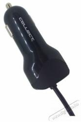 Cellect 2, 4A Univerzális Micro USB autós töltő + 1x USB aljzat