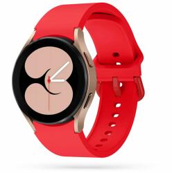 Samsung Galaxy Watch 5 / 5 Pro (40 / 44 / 45 mm) okosóra szíj - piros szilikon szíj