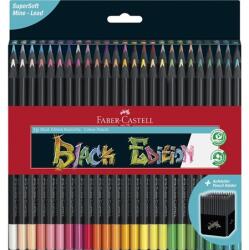 Faber-Castell Színes ceruza készlet 50db-os FABER háromszögletű, fekete test, 116450 Black Edition