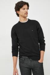 Tommy Hilfiger pulóver kasmír keverékből könnyű, férfi, fekete - fekete S