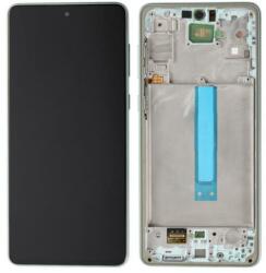 Samsung NBA001LCD1011205503 Samsung Galaxy A73 5G zöld OEM OLED kijelző érintővel kerettel előlap (NBA001LCD1011205503)
