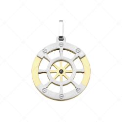 BALCANO - Sailor / Hajókormány alakú nemesacél medál, 18K arany bevonattal