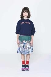 Marc Jacobs gyerek melegítőfelső pamutból sötétkék, nyomott mintás - sötétkék 156