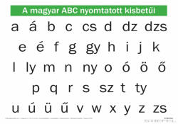 Stiefel A magyar ábécé nyomtatott kisbetűi (43727NYKFL)