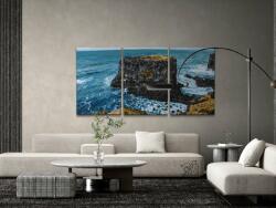 Festés számok szerint - Szirt (3 db-os készlet) Méret: 40x60cm (3db), Keretezés: Keret nélkül (csak a vászon)