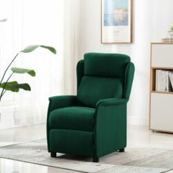 vidaXL Fotoliu rabatabil, verde închis, material textil (289782)
