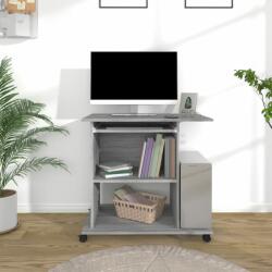 vidaXL Birou pentru computer, gri sonoma, 80x50x75 cm, lemn prelucrat (815544)