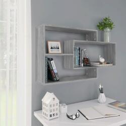 vidaXL Raft de perete, sonoma gri, 104x20x58, 5 cm, lemn compozit (815289) Raft