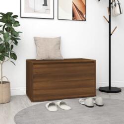 vidaXL Bancă de hol, stejar maro, 80x40x45 cm, lemn prelucrat (816049)