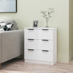vidaXL Servantă, alb extralucios, 60x30x70 cm, lemn prelucrat (811076) Comoda
