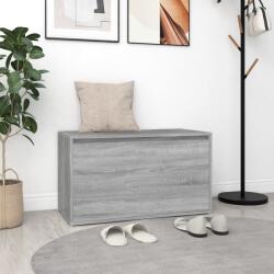vidaXL Bancă de hol, gri sonoma, 80x40x45 cm, lemn prelucrat (816048)