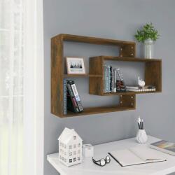 vidaXL Raft de perete, stejar fumuriu, 104x20x58, 5 cm, lemn compozit (815288) Raft