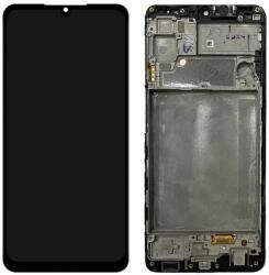 Samsung Galaxy M22 M225F - LCD Kijelző + Érintőüveg + Keret (Black) OLED, Black