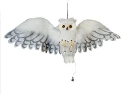 Europalms Halloween Snow Owl, animated, 80cm (83316123)