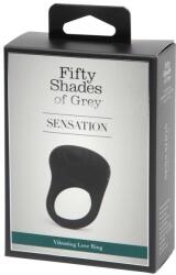 Fifty Shades of Grey A szürke ötven árnyalata Sensation - vibrációs péniszgyűrű (fekete) - sexshopcenter