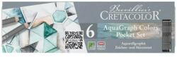  Cretacolor Aquagraph Colors Pocket Set vízzel elmosható grafitceruza készlet, 6 db-os, fémdobozos
