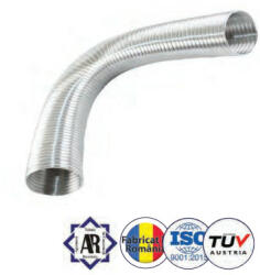 ProInvest Tub extensibil aluminiu comprimat (Diametru x Lungime: 250mm x 2.5m) (PIV-40182)