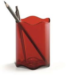 DURABLE Írószertartó, műanyag, DURABLE, Trend, áttetsző piros (DB1701235003) - pencart