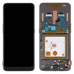 Samsung A805F Galaxy A80 Előlap Keret+LCD Kijelző+Érintőpanel, Fekete, Phantom Black (GH82-20348A, GH82-20390A, GH82-20368A) Service Pack