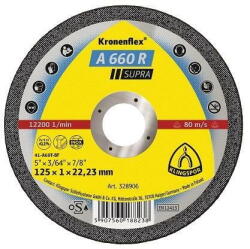 Klingspor Disc de taiere KLINGSPOR A 660 R Supra, plat, pentru inox, otel, 125mmx1mm (530293) - vexio